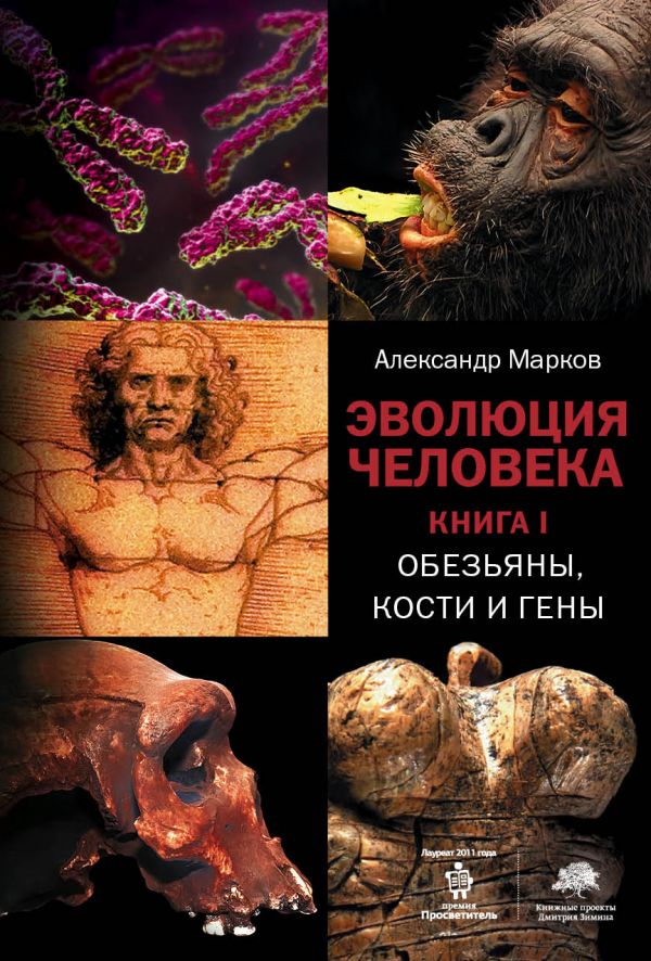 Обложка книги “Эволюция человека” Александра Маркова